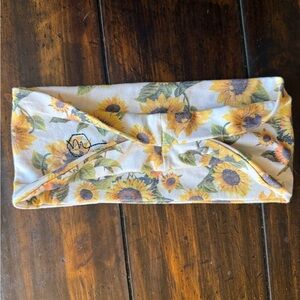 Sunflower Print Headband